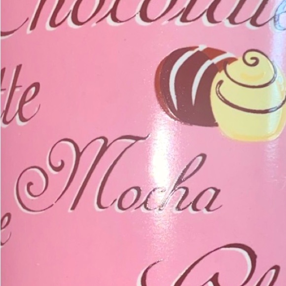 Chocolate Mocha Latte Mug12 oz. Trisa Genuine Stoneware White Brown - Picture 2 of 2